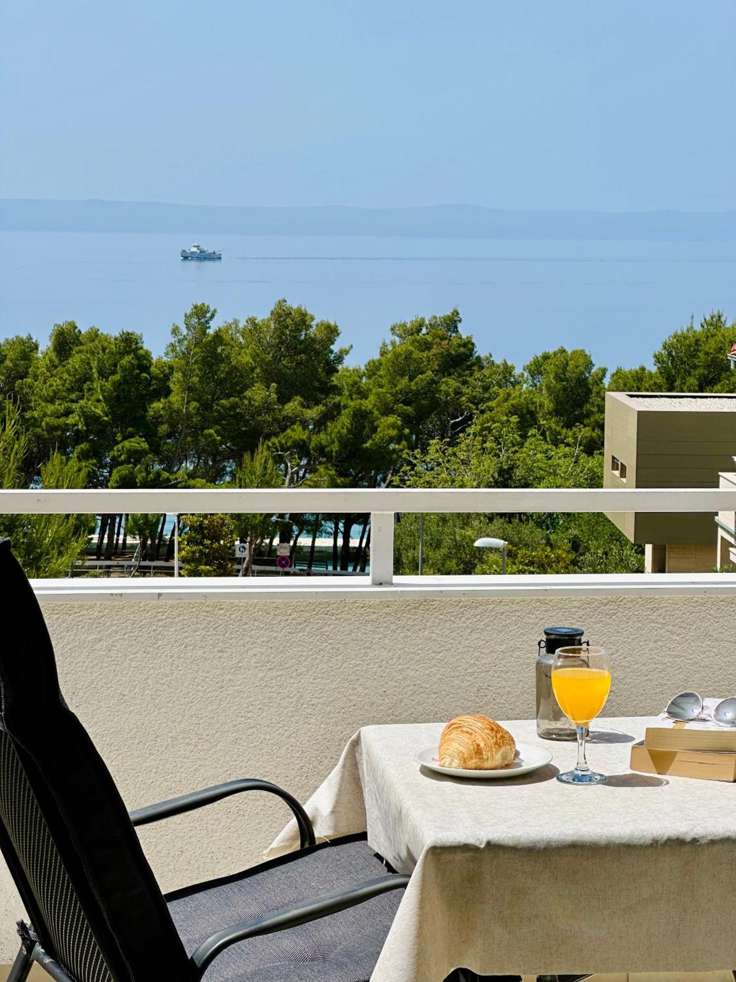 Penthouse Studio With Sea View Makarska Exteriör bild